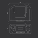 RADIO CASSETTE CD M182RCD MUSE
