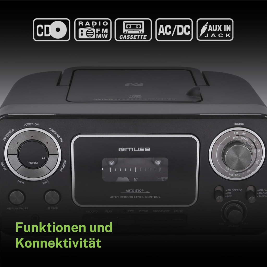 RADIO CASSETTE CD M182RCD MUSE