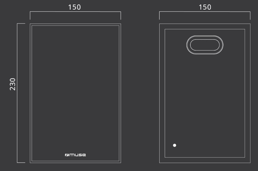 Muse M-610 SH, Altavoces Bluetooth de estantería, Potencia de 120W, Ajuste de volumen, graves y agudos, Puerto USB, Entrada RCA y salida subwoofer