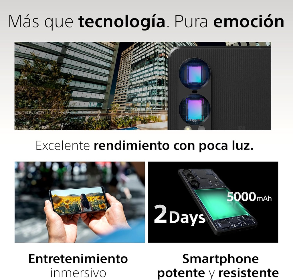 Sony Xperia 1 VII Nuevo sensor ultra gran angular Xperia Intelligence 2 días duración