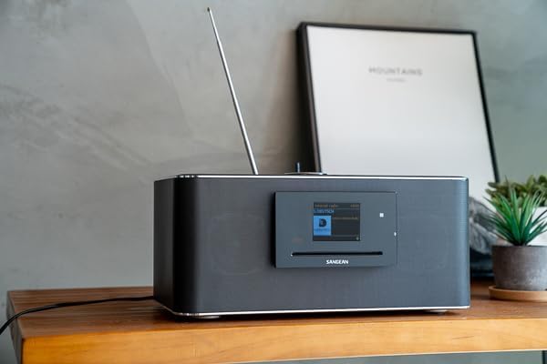 Sangean DDR-75BT, Radio de sobremesa Dab+, Wifi/Bluethoot, Radio por Internet / FM-RDS / DAB+, NFC