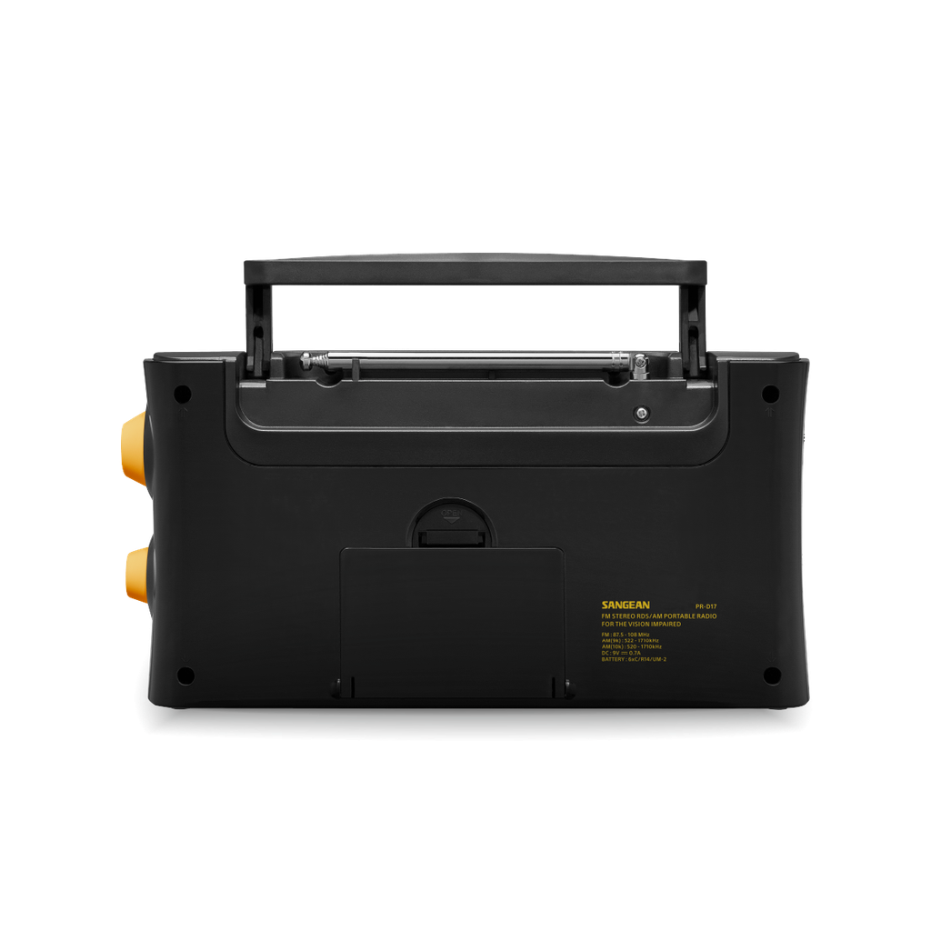 Sangean PR-D17, Radio Portátil Con Función de Voz AM / FM Con Indicaciones de Voz