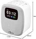 Sangean DCR-83W Radio de Mesa Dab+, UKW AUX, Bluetooth, Dab+, FM, función de Carga de batería USB, función de Despertador