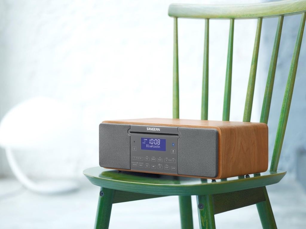 Sangean DDR-47BT, radio con gabinete de madera DAB+ BLUETOOH