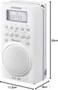 Sangean H-205, Radio digital portatil, BT DAB+ - FM, Waterproof