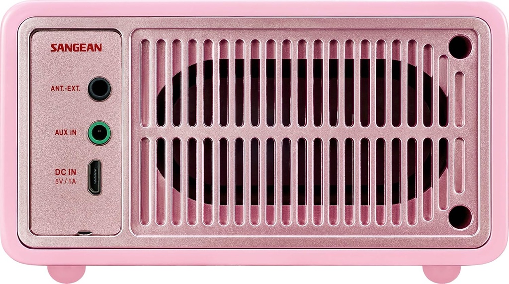 Sangean WR-7WL - Mini altavoz Bluetooth con sintonizador FM y entrada auxiliar