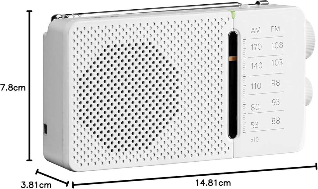 RADIO DE BOLSILLO AM/FM SR-36 SANGEAN NEGRA