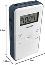 Sangean DT-140, radio AM / FM, estéreo de bolsillo, negro