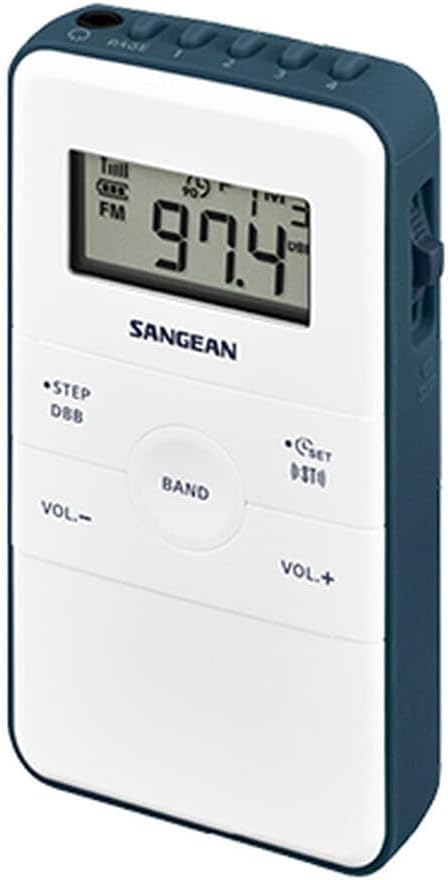 Sangean DT-140, radio AM / FM, estéreo de bolsillo, negro