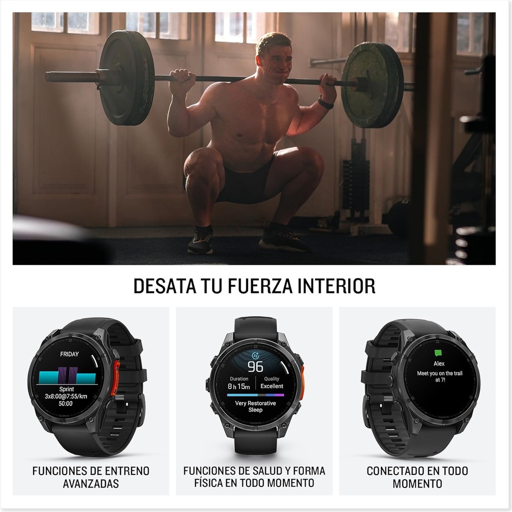 Reloj Garmin Fenix 8, 47mm, Multisport GPS,