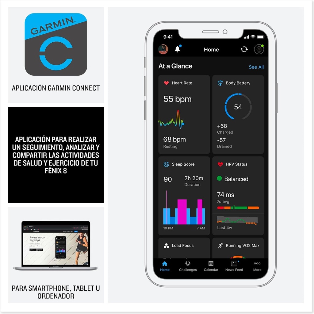 Reloj Garmin Fenix 8, 47mm, Multisport GPS,