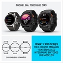 Reloj Garmin Fenix 7X Pro Solar, GPS, Carga solar, Linterna Led, Hasta 37 días de batería, Resistente al agua