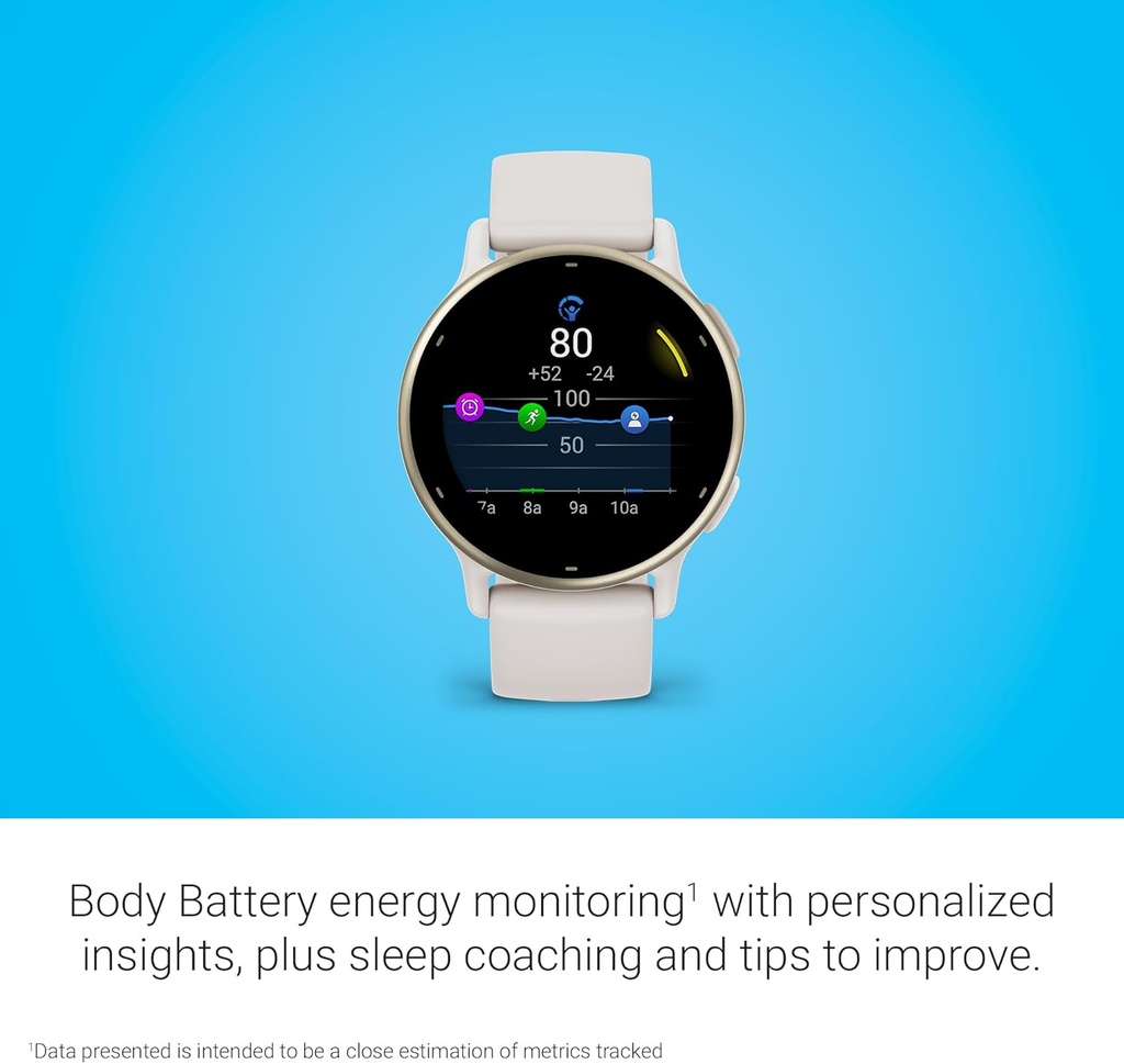 Reloj Garmin Vivoactive 5, GPS, Funciones de salud y forma física, Batería hasta 11 días,