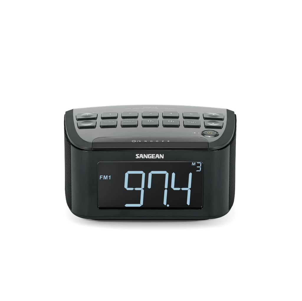 Sangean RCR-24, Radio despertador AM / FM, Sintonización Digital, Pantalla LCD