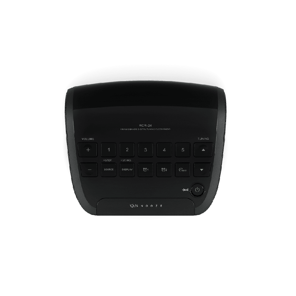 Sangean RCR-24, Radio despertador AM / FM, Sintonización Digital, Pantalla LCD