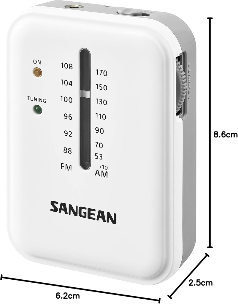 Sangean SSR32B, radio portátil, AM/FM, negro