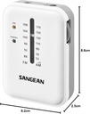 Sangean SSR32B, radio portátil, AM/FM, negro