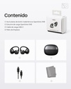 Auriculares Inalámbricos Bluetooth 5.4, Audifonos Deportivos Abiertos Clip, Dolby Audio Premium 6,5g, Open Ear, 40H de Batería, 4 Mics, Cancelación Ruido