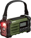 Sangean MMR99, radio de emergencia, recargable, Forest Green