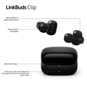 Sony LinkBuds WFLC900B Clip de estilo abierto, cómodo diseño con clip, 3 modos de escucha, IPX4, llamadas nítidas, 37 horas de batería, asistente de voz con IA, control táctil, iOS y Android