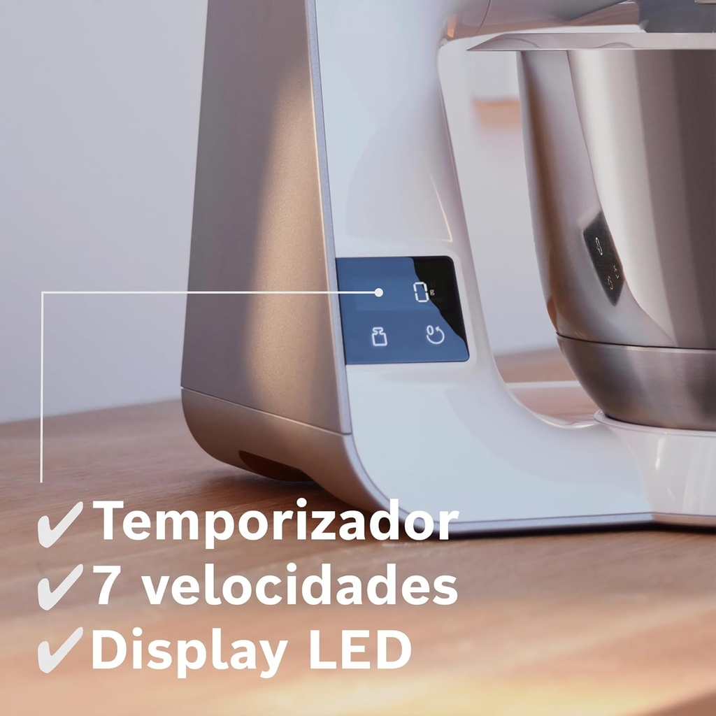 Bosch MUM5XW20, Robot de cocina con báscula1000 W, cuenco de acero inoxidable (3.9 L), juego profesional de pastelería, trituradora