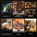 Proyector Laser Tricroma UHD 4K Smart TV Tiro corto, 80 a 150 pulgadas, 2500 Lumenes, Dolby Atmos, Dolby Vision