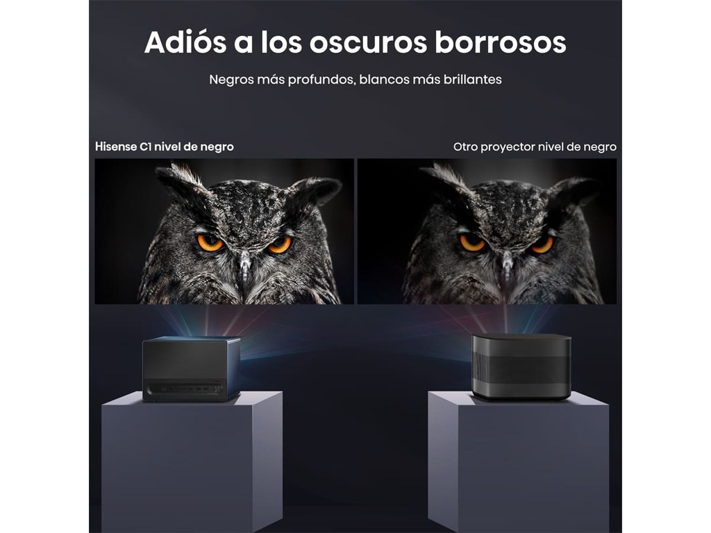 Mini Proyector Smart tV, Tricroma UHD 4K, 65 a 300 pulgadas, 1600 Lumenes, Dolby Vision-Atmos, Audio JBL,