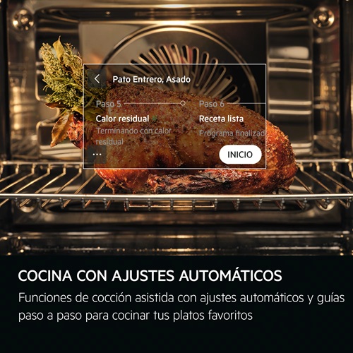 Aeg TE8PB731AB, Horno multifunción Serie 7000 MealAssist con Display CookSmart Touch 4,3 '', con WiFi