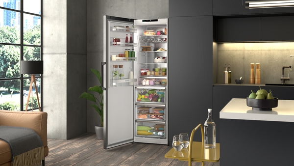 Siemens KS36NVXCG, frigorífico de libre instalación, 186.2 x 59.5 cm, acero negro antihuellas