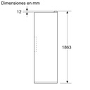Siemens GS36NVICG, congelador de libre instalación, 186.2 x 59.5 cm, inoxidable