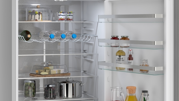 Siemens KG49NVIDG, frigorífico combinado de libre instalación, 203 x 70 cm, acero inoxidable, iQ300