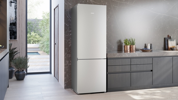 Siemens KG49NVIDG, frigorífico combinado de libre instalación, 203 x 70 cm, acero inoxidable, iQ300