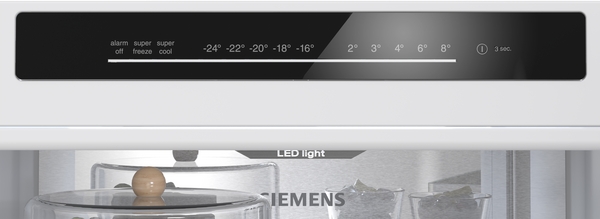 Siemens KG36NVICG, frigorífico combinado de libre instalación, 186 x 60 cm, acero inoxidable, iQ300