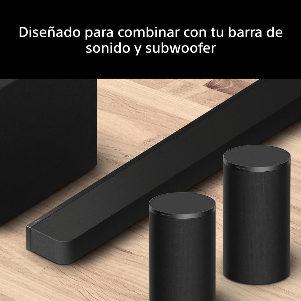 Sony BRAVIA Theatre Rear 9, Altavoces inalámbricos para barra de sonido, 360 Spatial Sound Mapping, 180w