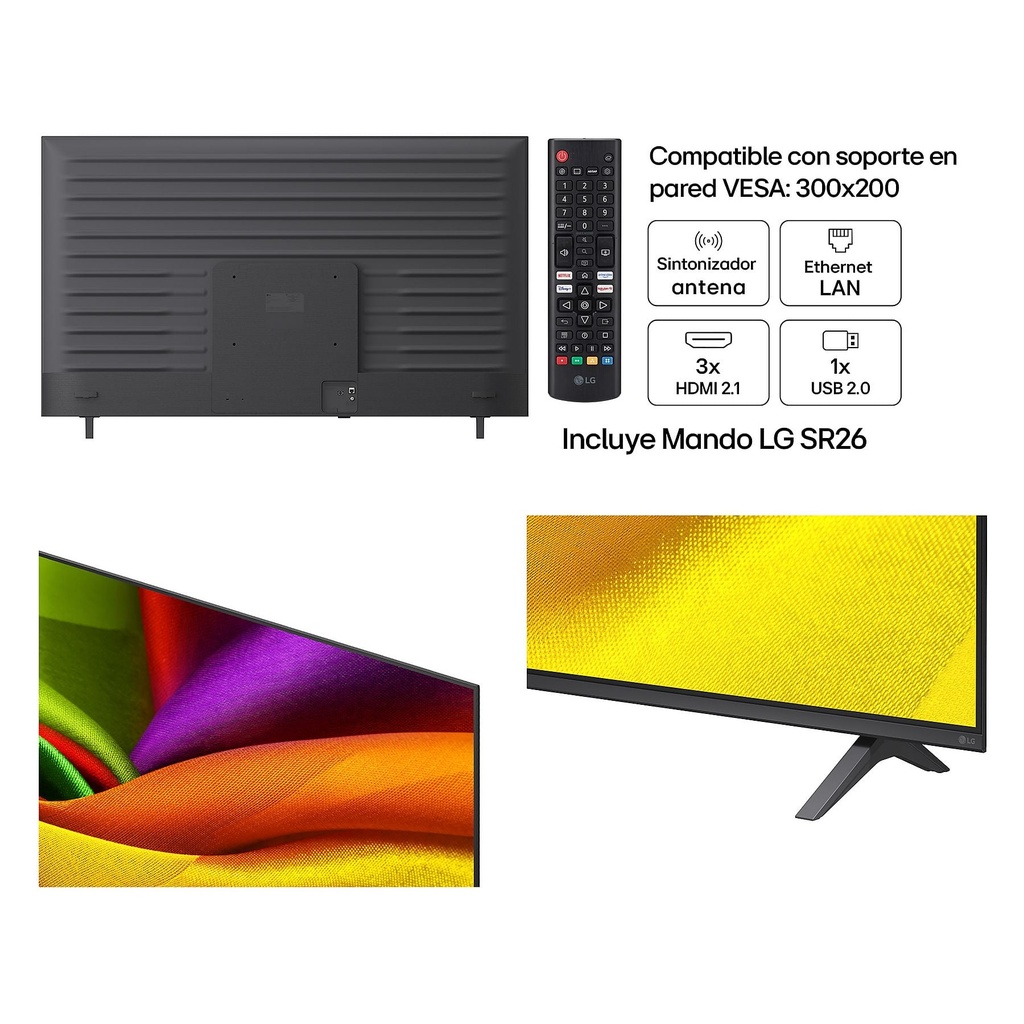 LG 65NU850B6LA, TV LED, UHD 4K, Procesador Inteligente α7 AI Processor 4K Gen9, Tecnologia NANO, Smart TV Web OS