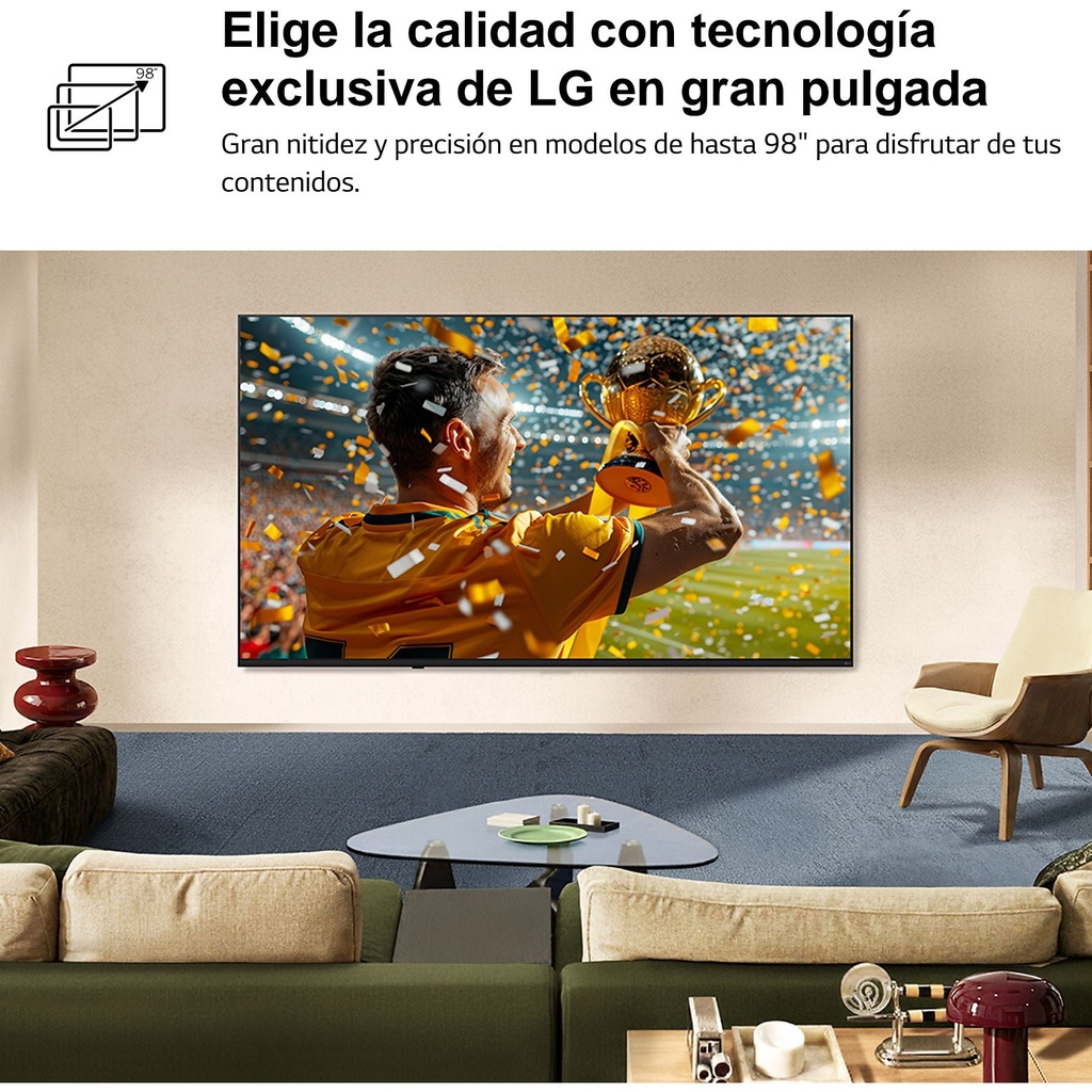 LG 75NU850B6LA, TV LED, UHD 4K, Procesador Inteligente α7 AI Processor 4K Gen9, Tecnologia NANO, Smart TV Web OS