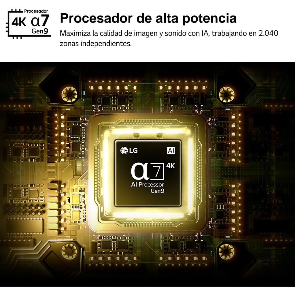 LG 75NU850B6LA, TV LED, UHD 4K, Procesador Inteligente α7 AI Processor 4K Gen9, Tecnologia NANO, Smart TV Web OS