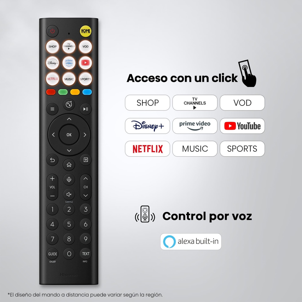 HISENSE E7 QLED TV 55E7S, 4K, Hi-QLED Color