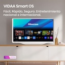 HISENSE Deco TV 32S5Q, QLED Quantum Dot colour 32″ Pulgadas, Peana central con estilo