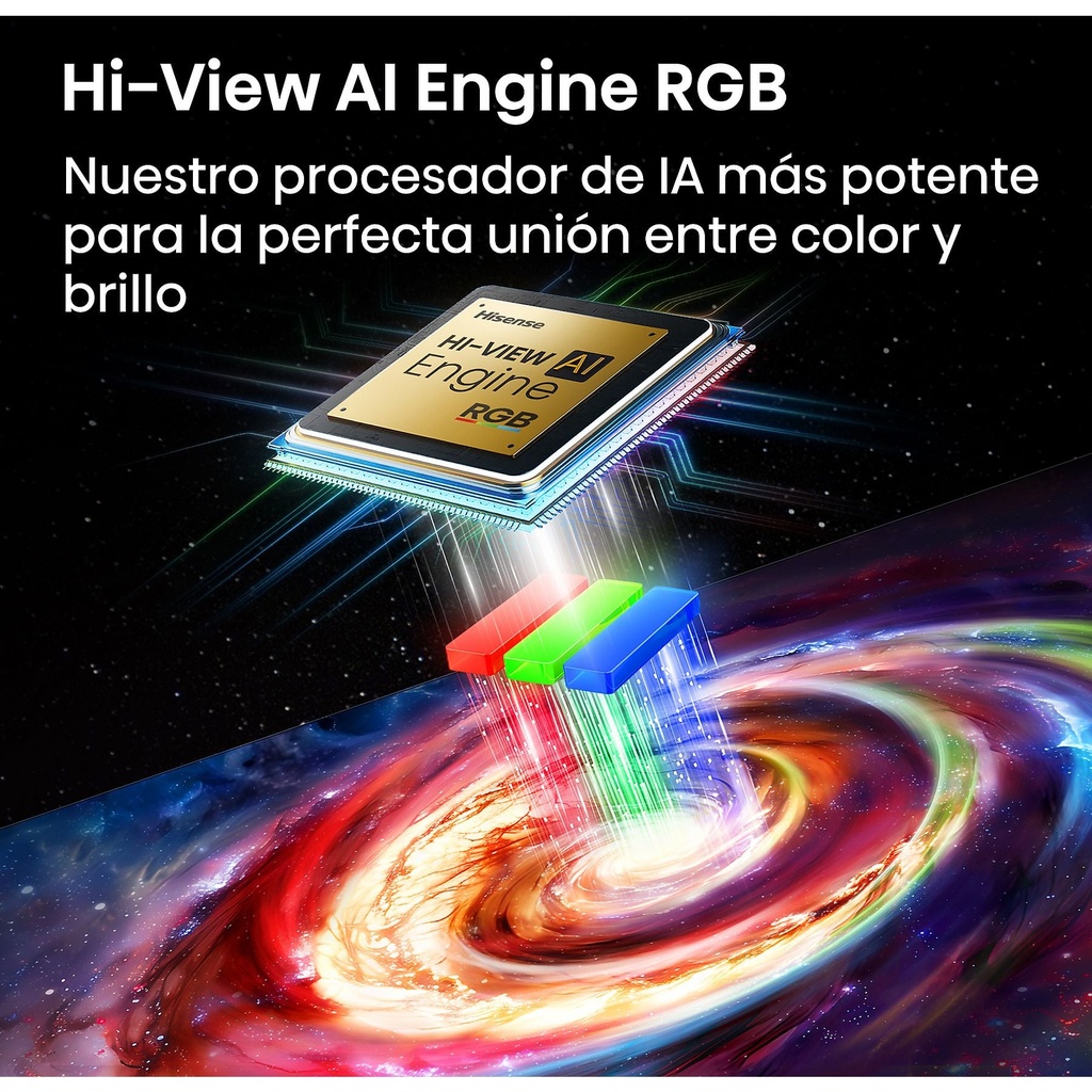 Hisense RGB Mini LED TV 75UR9S, UHD 4K, Quad Core / MT9655, Hi-View AI Engine RGB