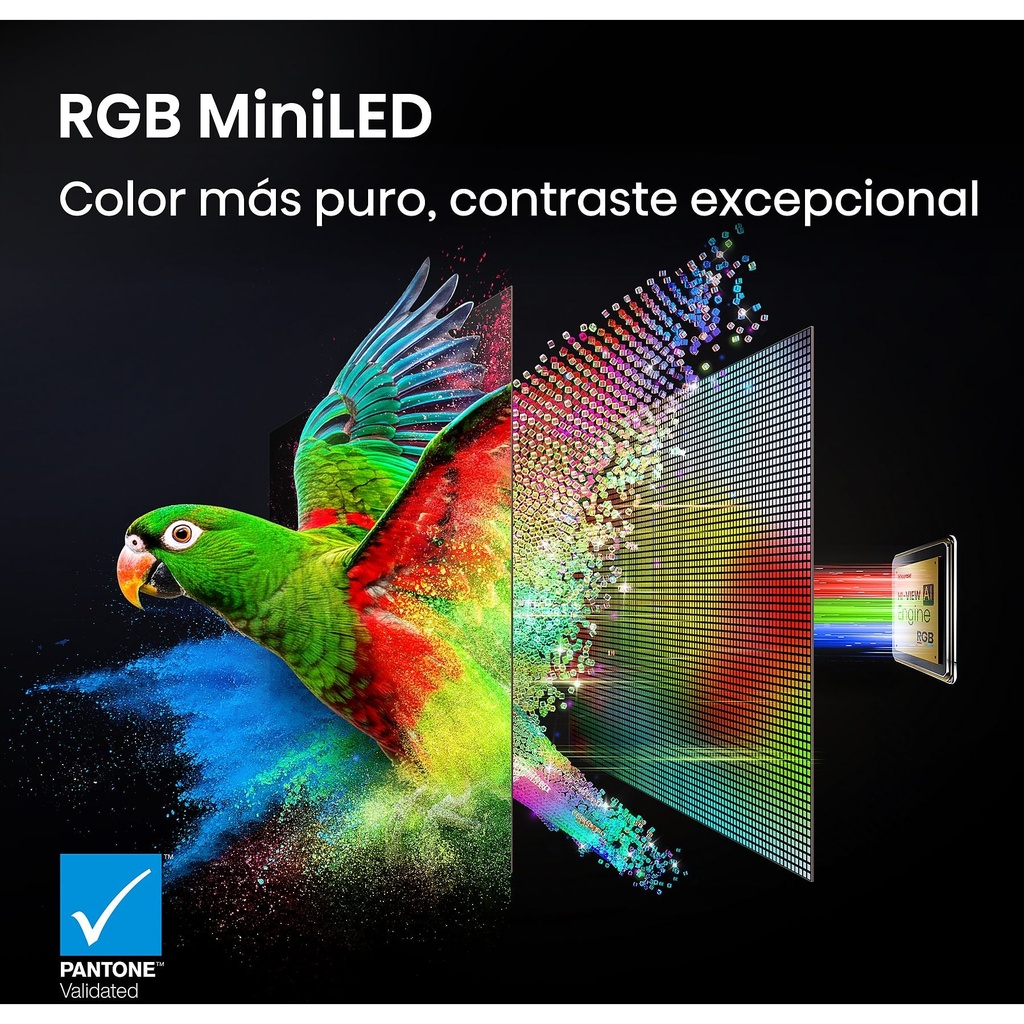 Hisense RGB Mini LED TV 65UR9S, UHD 4K, Quad Core / MT9655, Hi-View AI Engine RGB