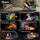 HISENSE RGB MiniLED TV 65UR8S, Ultra HD, Quad Core/MT9655, Hi-View AI Engine RGB