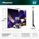 HISENSE PRO MiniLED TV 85U7S PRO, Hi-QLED MiniLED Pro, Quad Core/MT9655, Hi-View AI Engine Pro, 165 Hz Nativos