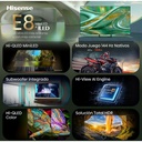 Hisense Mini LED TV 75E8S, UHD 4K, Quad Core / MT9618, Total HDR, Subwoofer integrado
