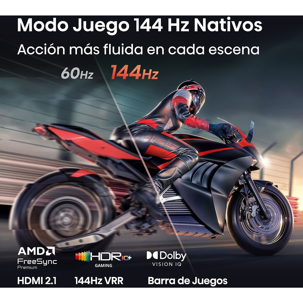 Hisense Mini LED TV 50E8S, UHD 4K, Quad Core / MT9618, Total HDR, Subwoofer integrado