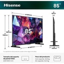 Hisense QLED 4K TV 85E7S PRO, 144Hz Nativos, Smooth Motion IA, HDR10+Gaming