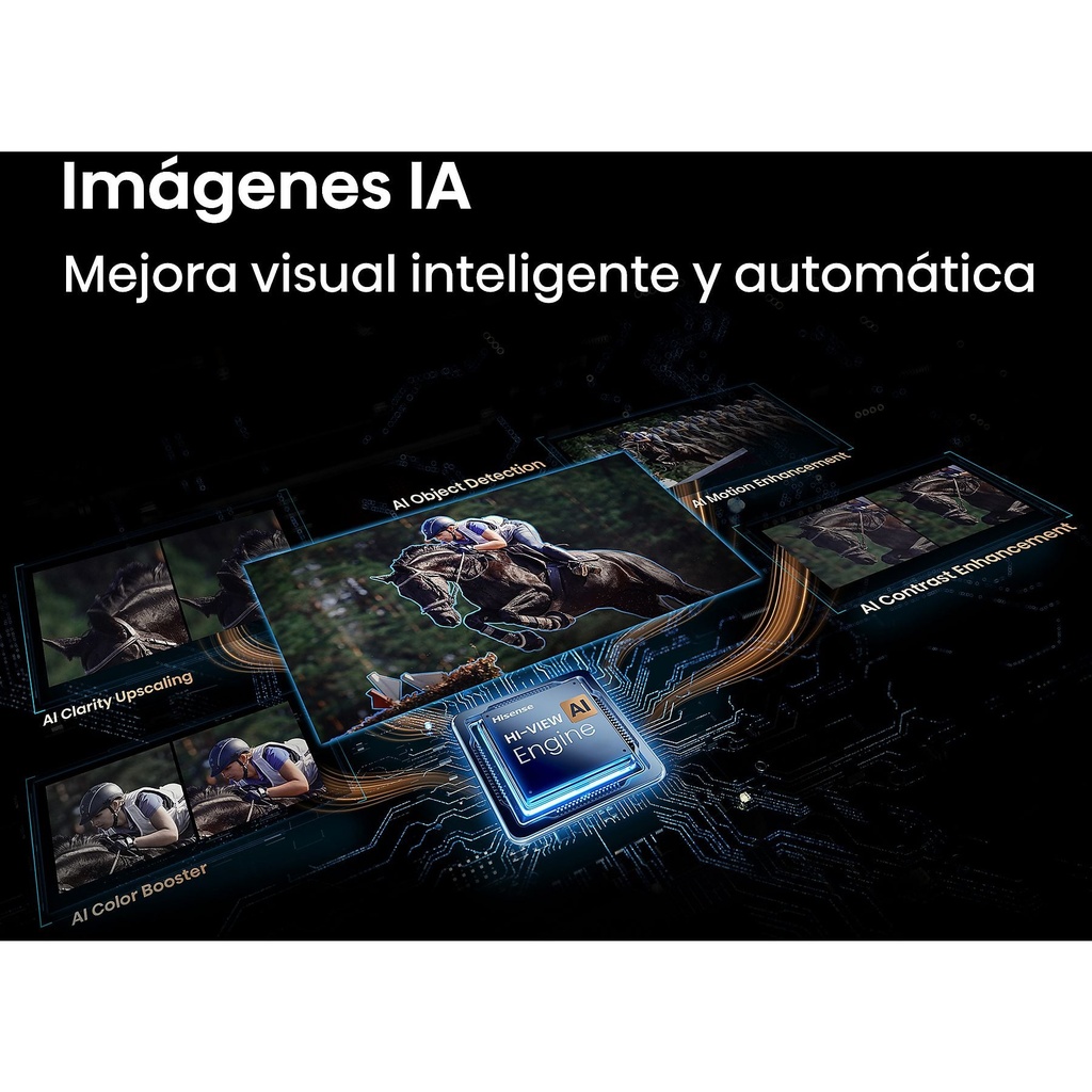 Hisense QLED 4K TV 75E7S PRO, Quad Core/MT9618, 144Hz Nativos, Smooth Motion IA, HDR10+Gaming