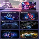 Hisense QLED 4K TV 55E7S PRO, Quad Core/MT9618, 144Hz Nativos, Smooth Motion IA, HDR10+Gaming