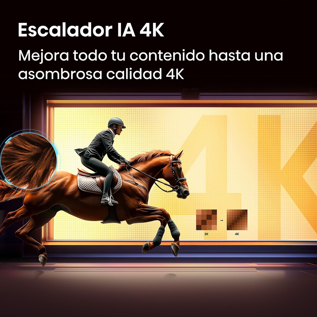 Hisense E7 QLED TV 85E7S, Quad Core/MT9603, Hi-QLED Color, Dolby Vision.Atmos, Dolby Vision IQ, Escalador IA 4K