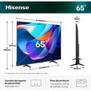 Hisense QLED TV 65A6S, Escalador 4K IA, Control por voz, Smooth Motion IA